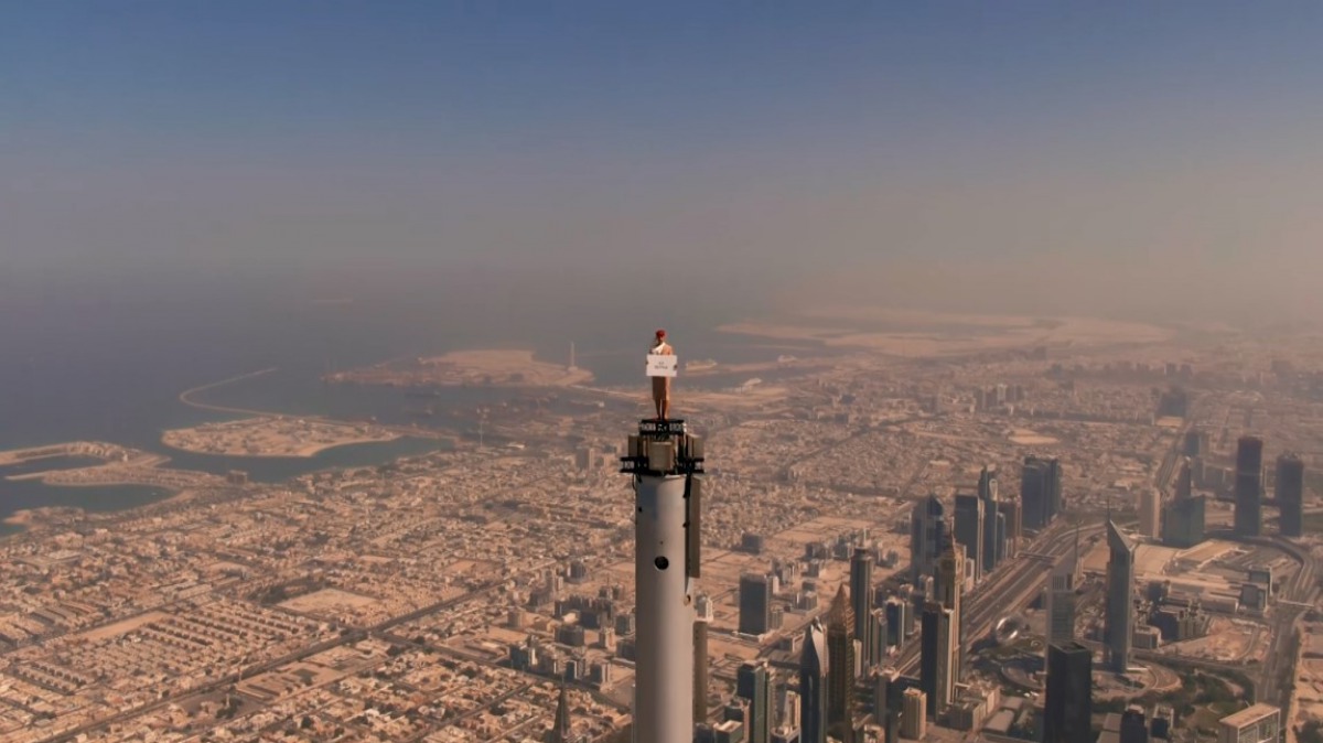 Különleges reklámfilmet forgatott az Emirates