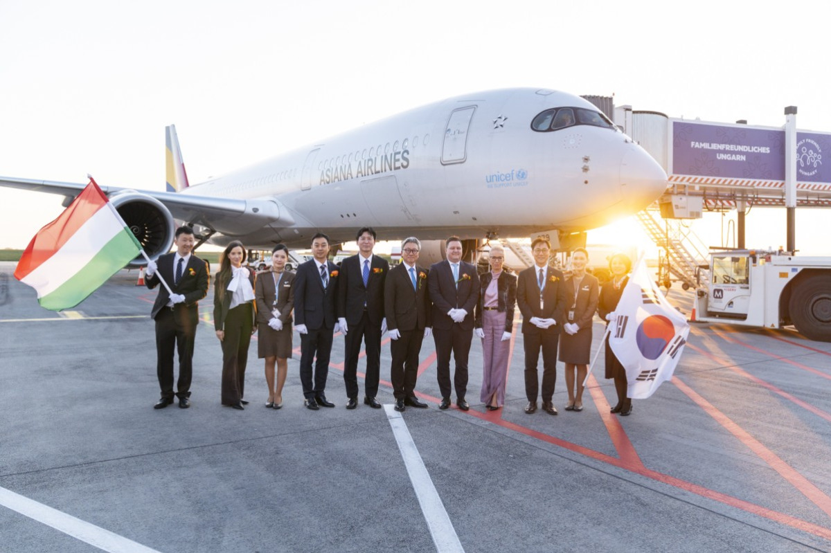 Elindult az Asiana Airlines Budapest-Szöul járata