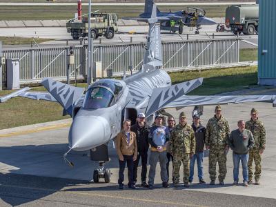 Irány a NATO Tiger Meet! - Különleges festésű Gripent mutattak be Kecskeméten