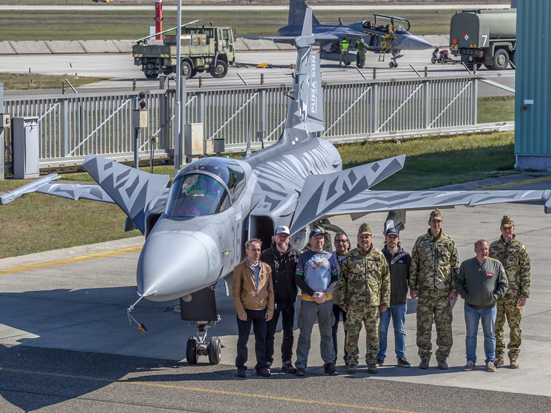 Irány a NATO Tiger Meet! - Különleges festésű Gripent mutattak be Kecskeméten